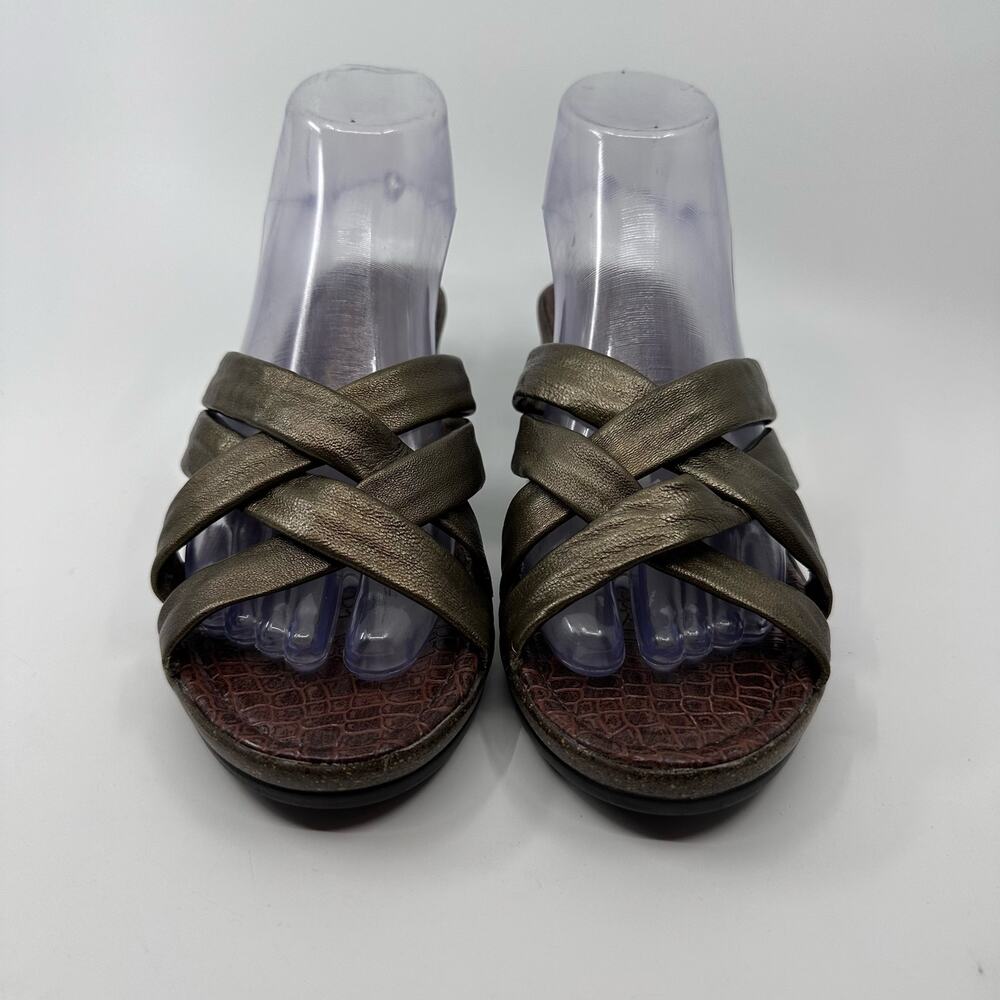 Catwalk Women Fashion Sandals Wedge Strappy Heels WMN US8 EU38 Brown Block